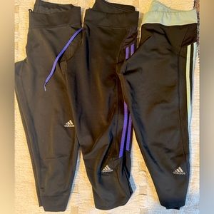 Adidas - 3 PACK - capri workout leggings